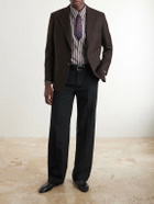 SAINT LAURENT - Wool Blazer - Brown