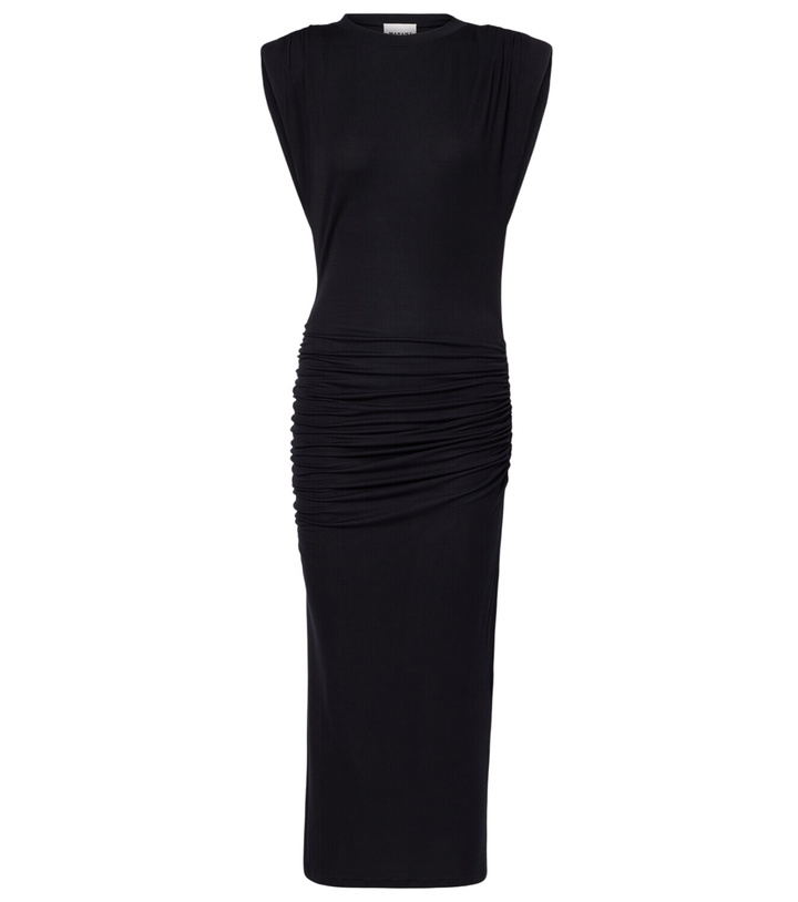 Photo: Marant Etoile Donna draped jersey midi dress