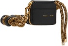 KARA Black & Gold Phone Cord Bike Wallet Bag