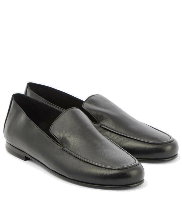 Photo: The Row Colette leather loafers
