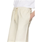 Jil Sander Off-White Knit Shorts