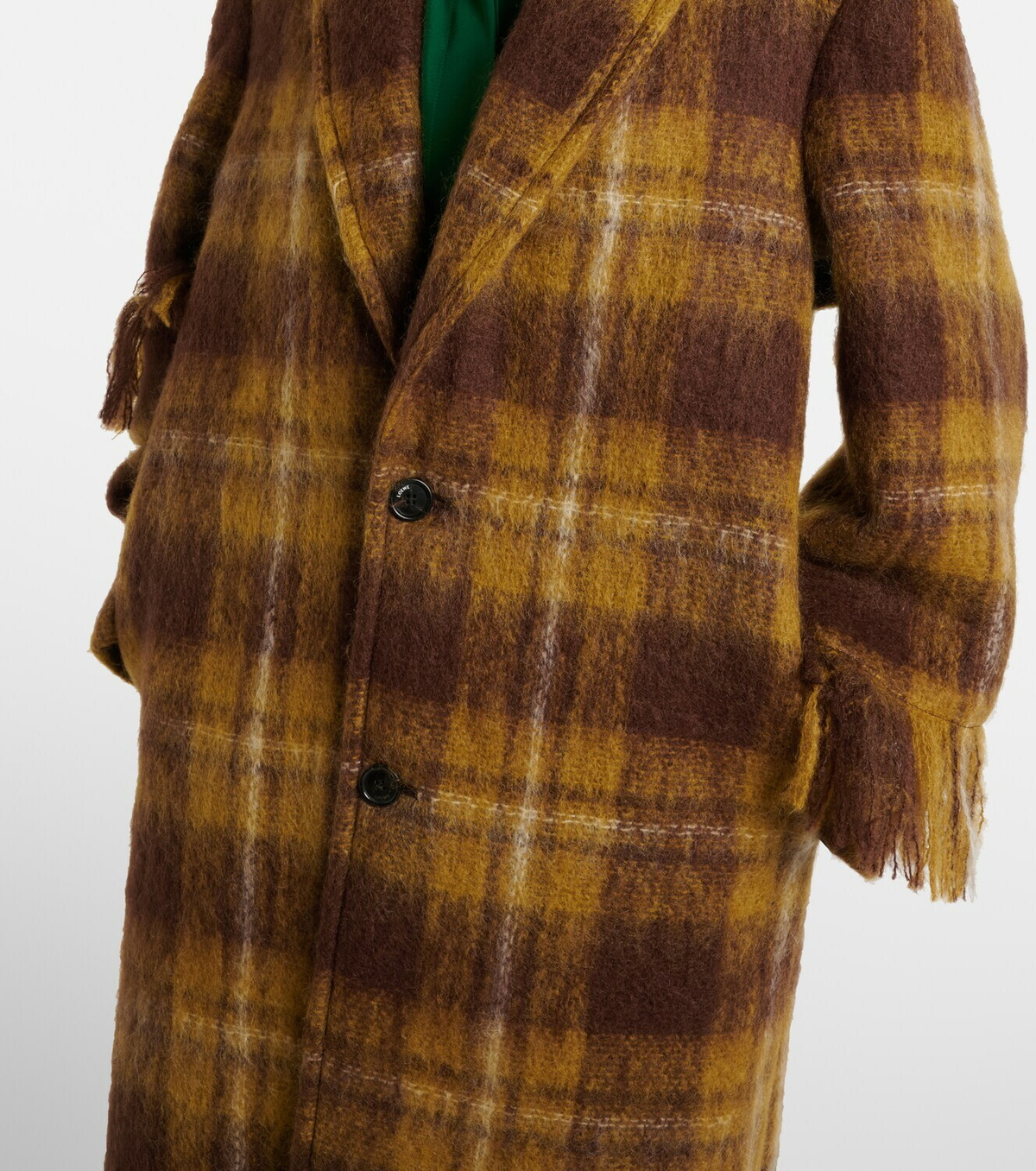 Loewe Fringed mohair and wool coat