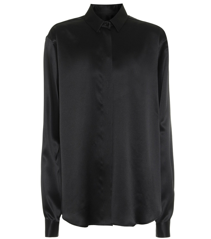 Photo: Saint Laurent Silk-satin shirt