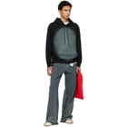 MM6 Maison Margiela Black Spray Print Hoodie