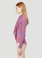 MM6 Maison Margiela Zebra-Print Bodysuit