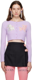 Pristine Purple Bambina Cardigan