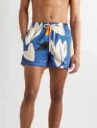 Atalaye - Itzala Short-Length Printed Recycled Swim Shorts - Blue