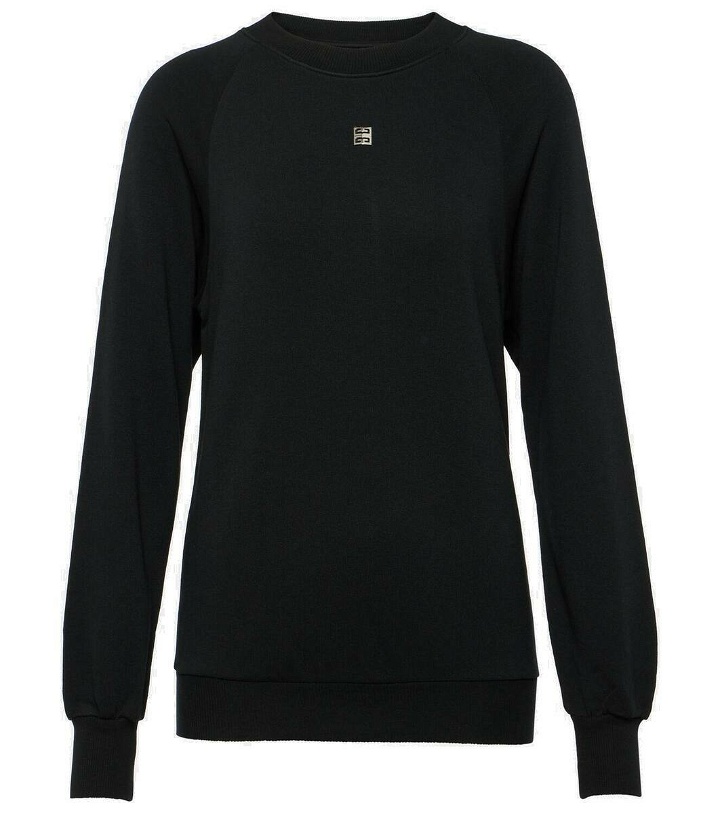 Photo: Givenchy Logo cotton fleece sweatshirt