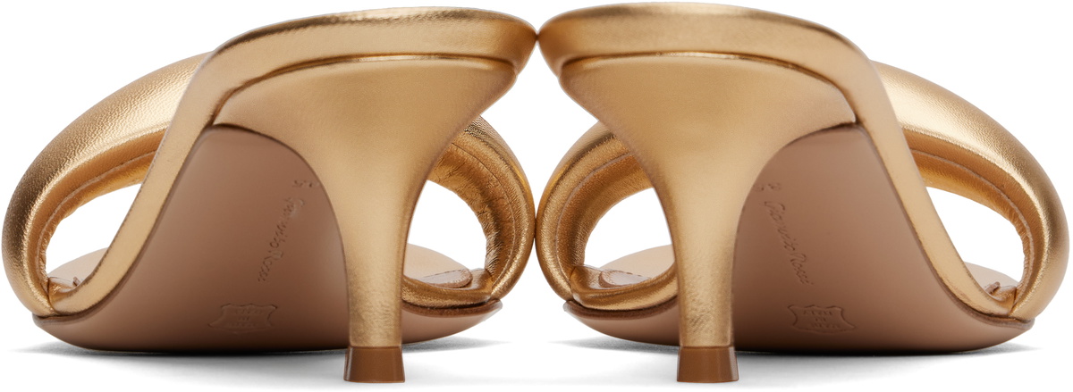 Gianvito Rossi Gold Bijoux 35 Mules Gianvito Rossi