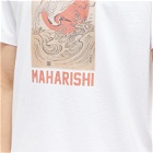 Maharishi Men's Water Peace Crane T-Shirt in White