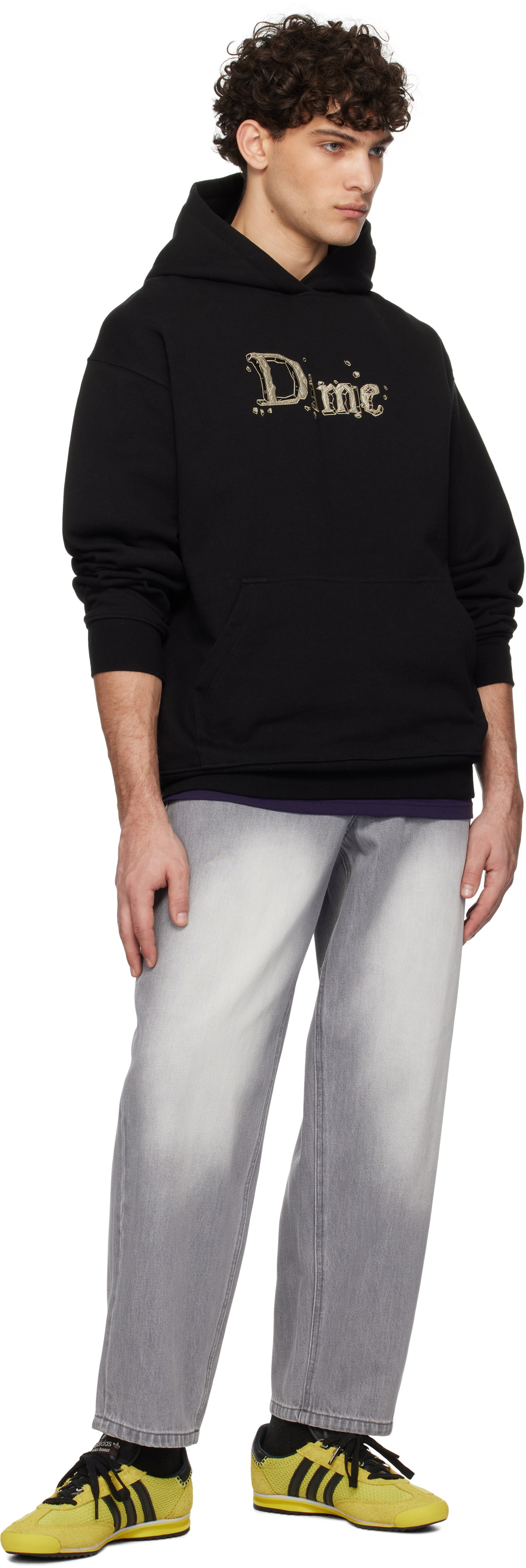 Dime Black Classic Stone Hoodie Dime