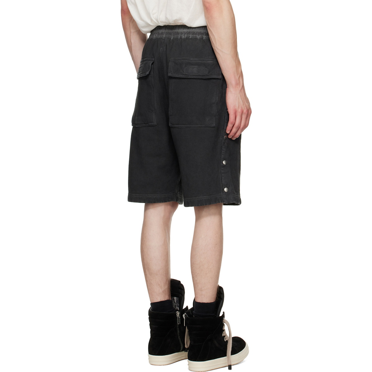 Rick Owens DRKSHDW Black Tower Pusher Shorts