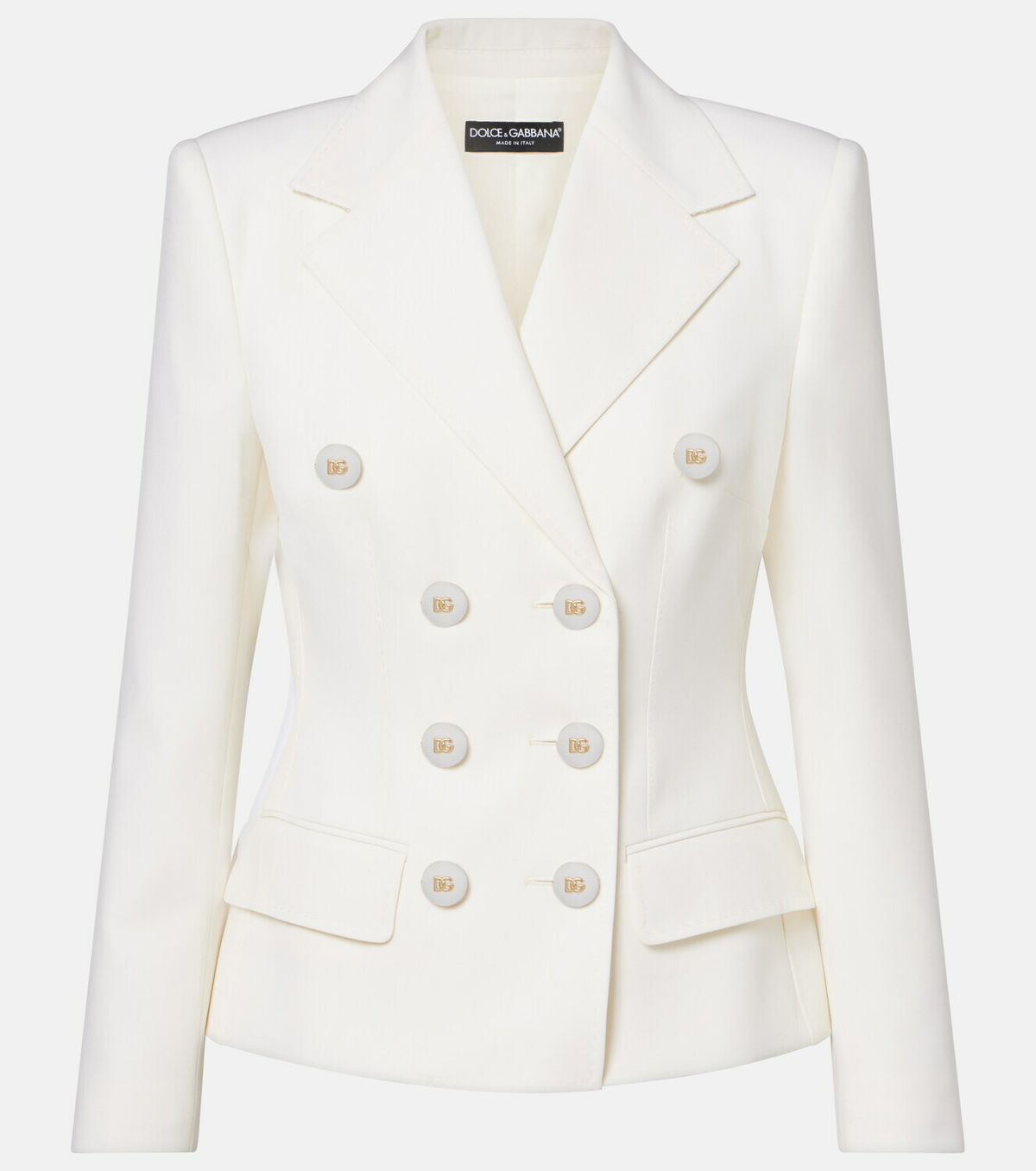 Dolce&Gabbana Double-breasted wool-blend blazer