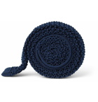 Charvet - Slim Knitted Silk Tie - Blue