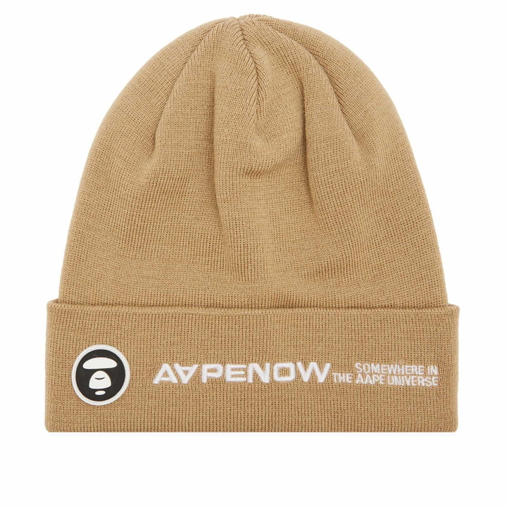 Photo: Men's Aape AAPE NOW BEANIE in Light Beige 