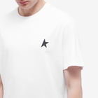 Golden Goose Men's Star Chest Logo T-Shirt in Optic White/Black