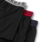 Hugo Boss - Three-Pack Stretch-Cotton Boxer Briefs - Men - Black