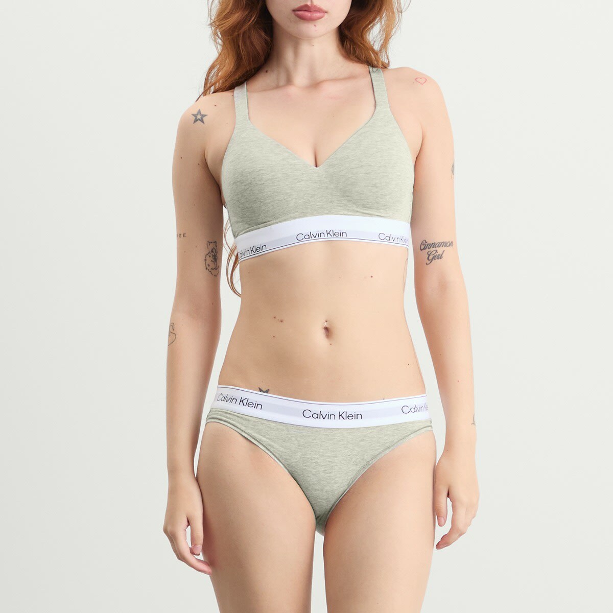 Calvin Klein Women's Icon Bikini Brief in Grey Heather