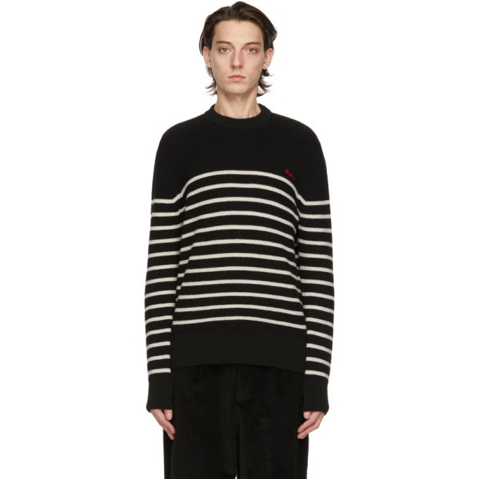 Photo: AMI Alexandre Mattiussi Black and White Breton Stripe Sweater