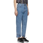 Keenkee Blue Eight-Pocket Jeans