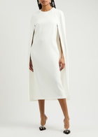 Stella Mccartney Cape-effect Midi Dress White