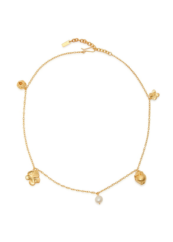 Photo: Completedworks Floral Charm-embellished 18kt Gold-plated Necklace - One Size
