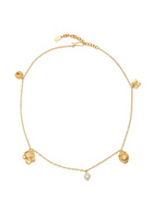 Completedworks Floral Charm-embellished 18kt Gold-plated Necklace - One Size