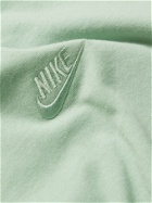 NIKE - Logo-Embroidered Cotton-Jersey T-Shirt - Green