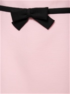 VALENTINO - Wool & Silk Crepe Mini Dress W/bow