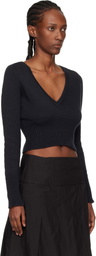OUR LEGACY Black Sharp V-Neck Sweater