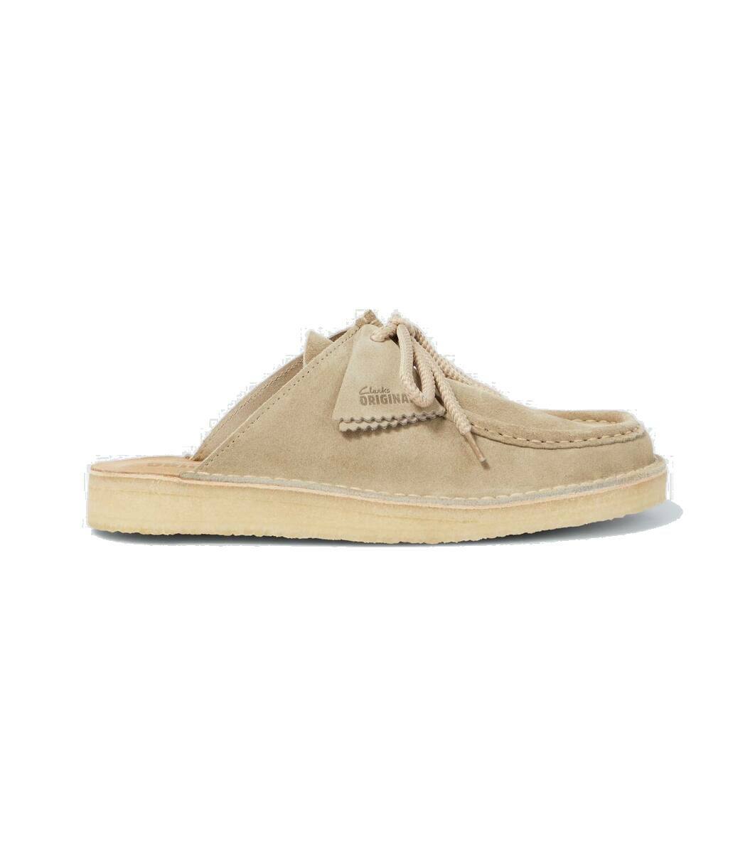 【美品】CLARKS DESERT NOMAD 26172580 箱付 Clarks CLARKS(クラークス)モカシン シューズ ブラウン スエード