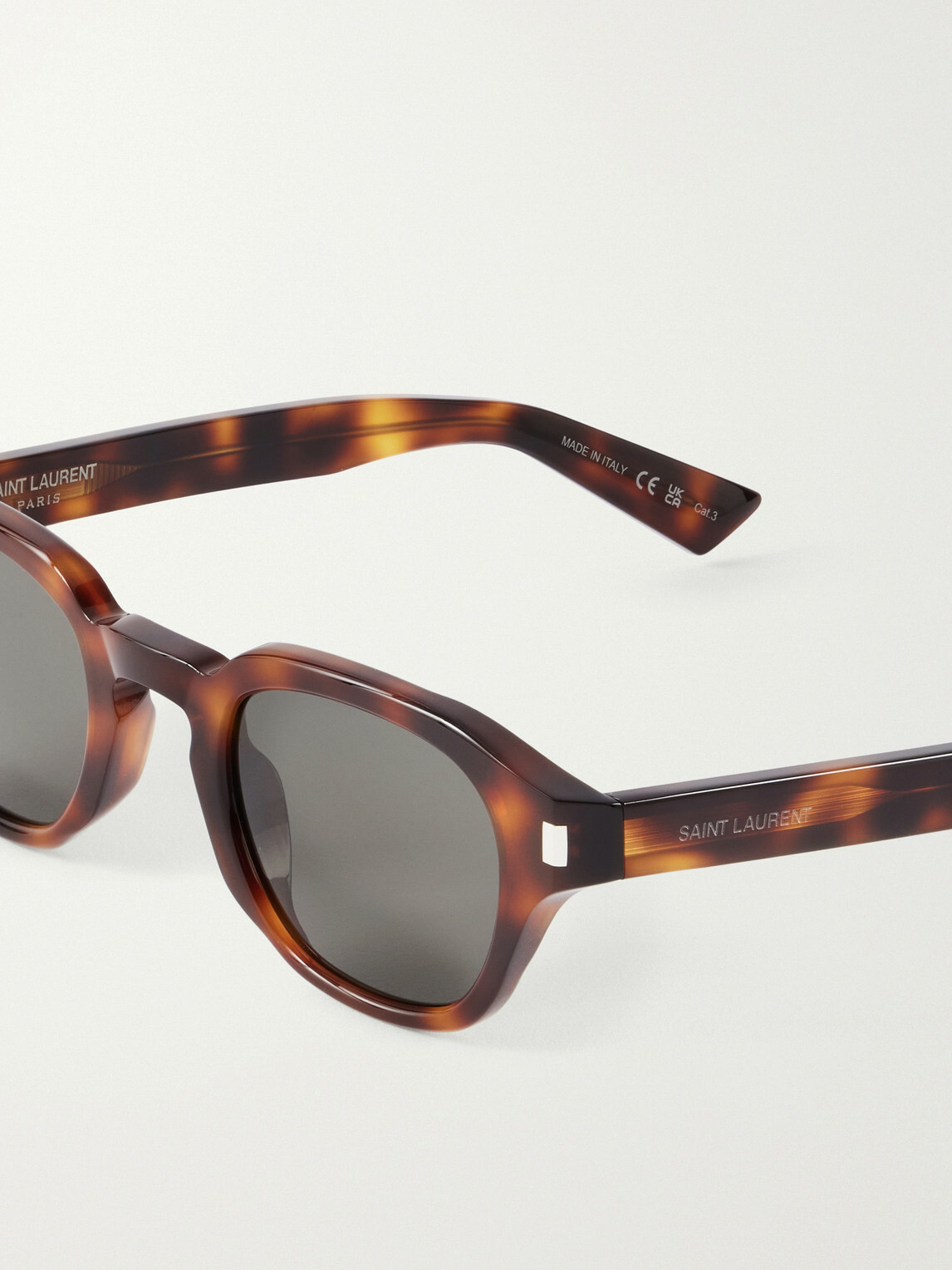 SAINT LAURENT - SL 946 Round-Frame Recycled Acetate Sunglasses - Brown