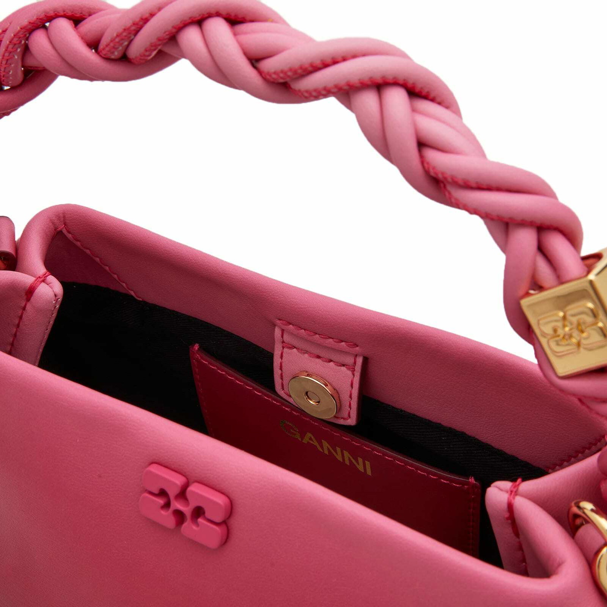 【送料&関税込】Ganni Bou Mini Magenta Bag GANNI Women's Bou Bag Mini Gradient in Hot Pink GANNI