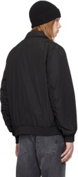 Hugo Black Spread Collar Bomber Jacket