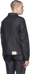 Saintwoods Indigo Denim Convertible Zip-Off Jacket