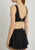 Tala Dayflex V-neck Stretch-jersey Sports bra Black