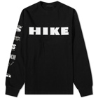 Stampd Men's Long Sleeve Hike T-Shirt in Black