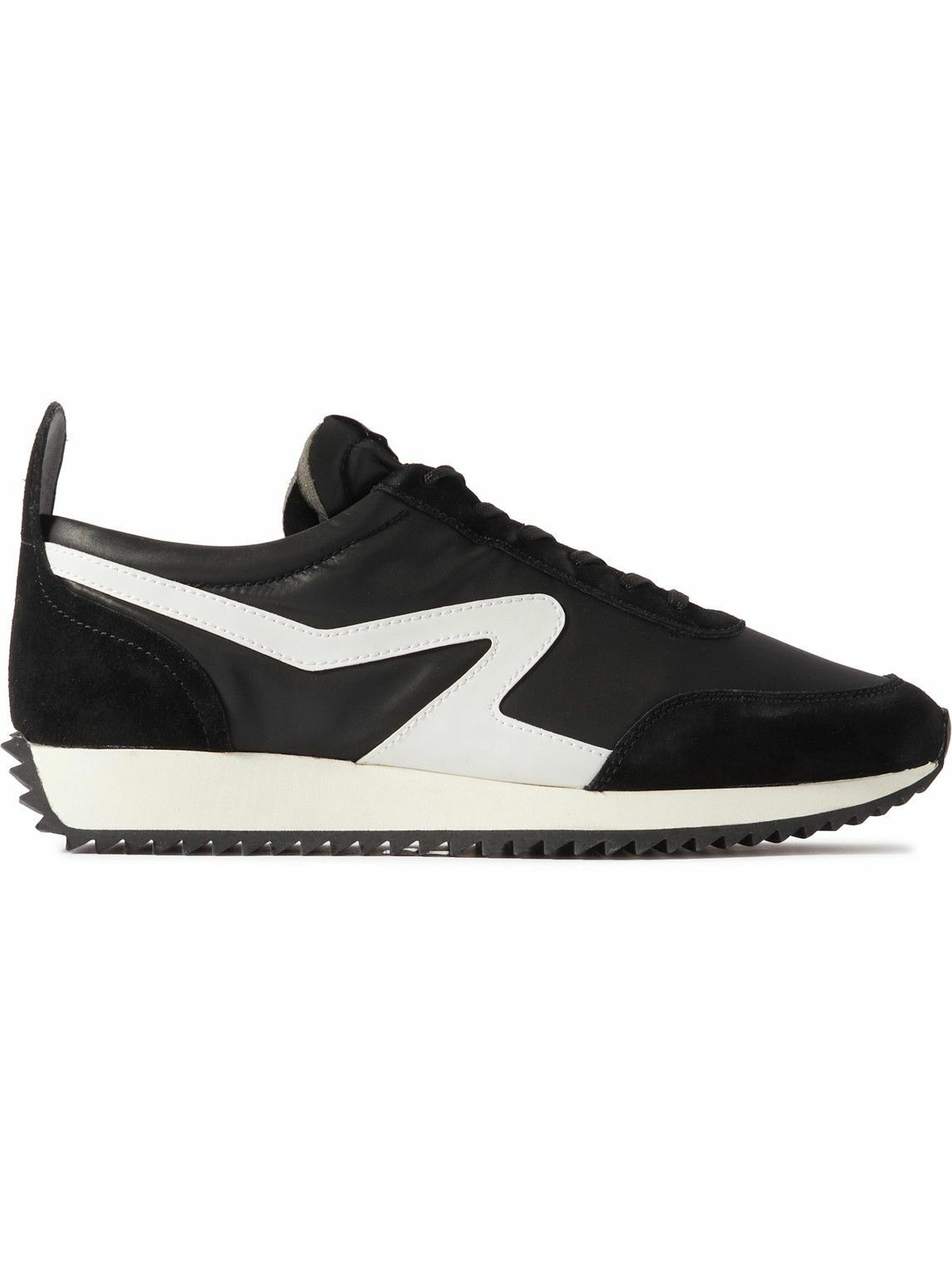 Photo: Rag & Bone - Suede and Leather-Trimmed Tech-Shell Sneakers - Black