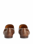 Gucci Brown Horsebit Monogram Suede Loafers