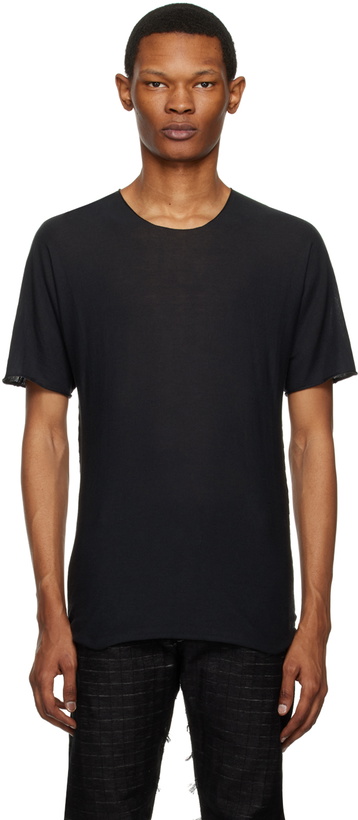 Photo: Label Under Construction Black Arched T-Shirt