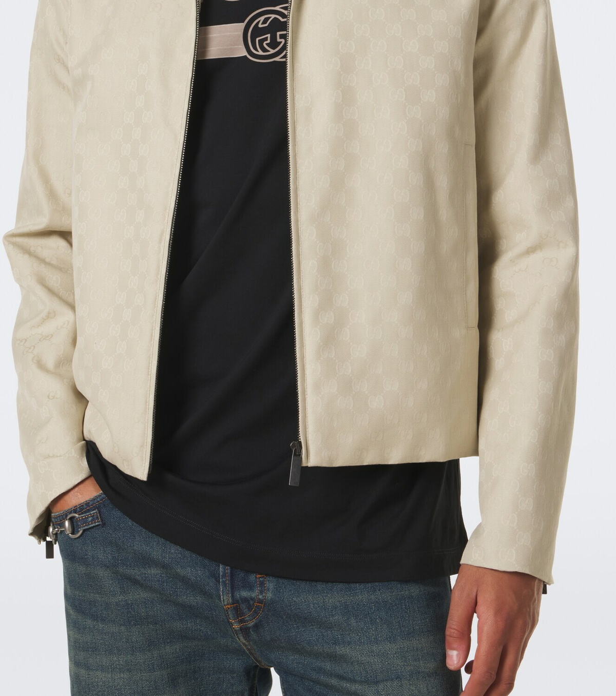 Gucci Interlocking G printed cotton jersey T-shirt
