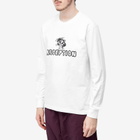 Reception Men's Cool Cat Long Sleeve T-Shirt in White
