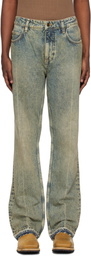 GUESS USA Blue Vintage Natural Washed Denim Jeans