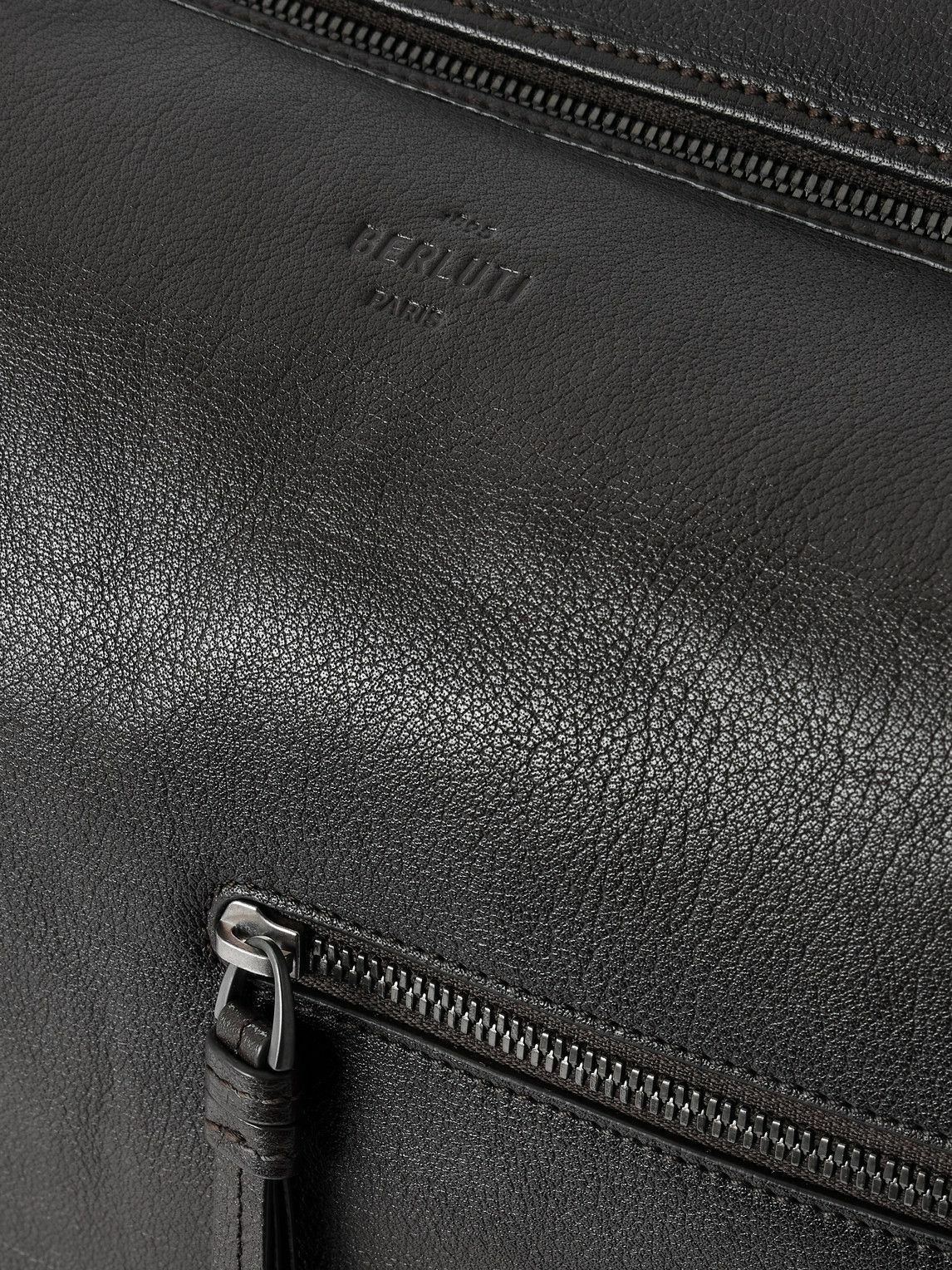 Berluti - Un Jour Textured-Leather Messenger Bag