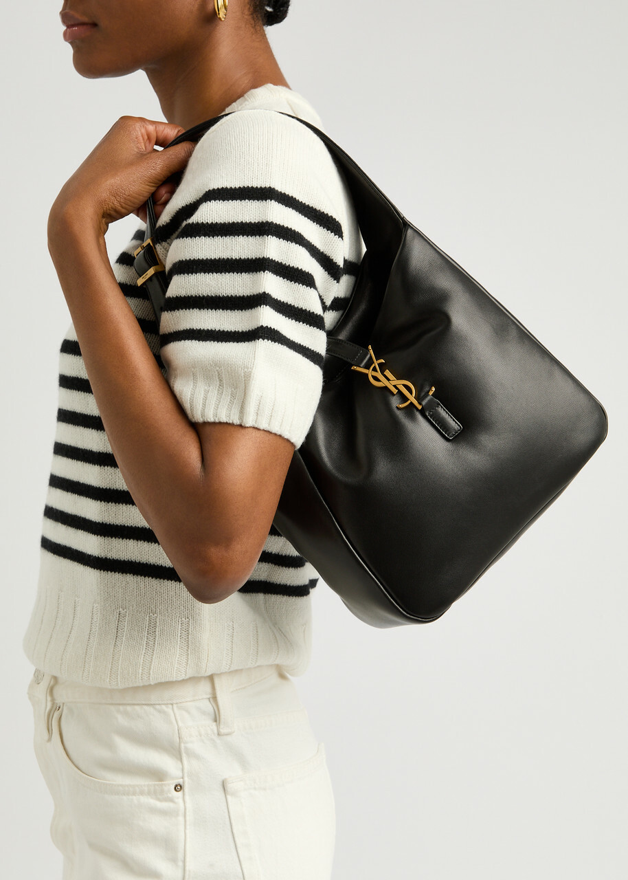 Saint Laurent Le 5 à 7 Padded Leather Hobo bag - Black - One Size