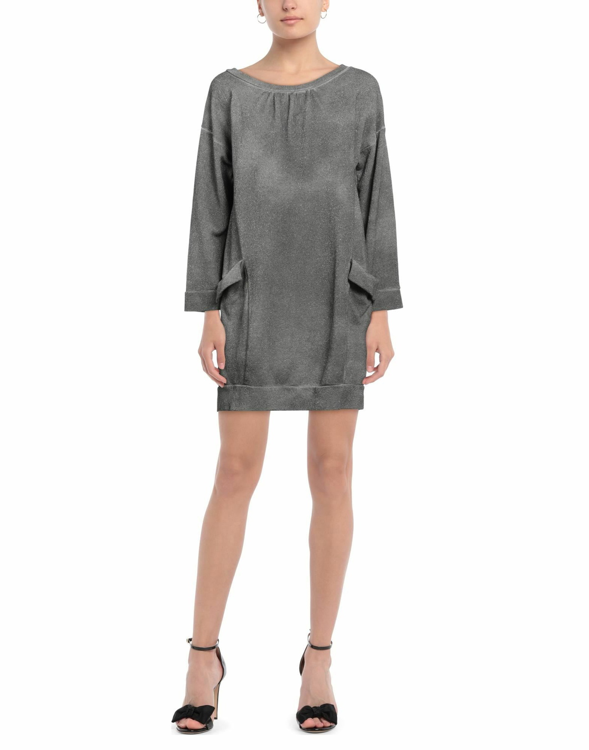 Manila Grace Womens Mini dress in Grey