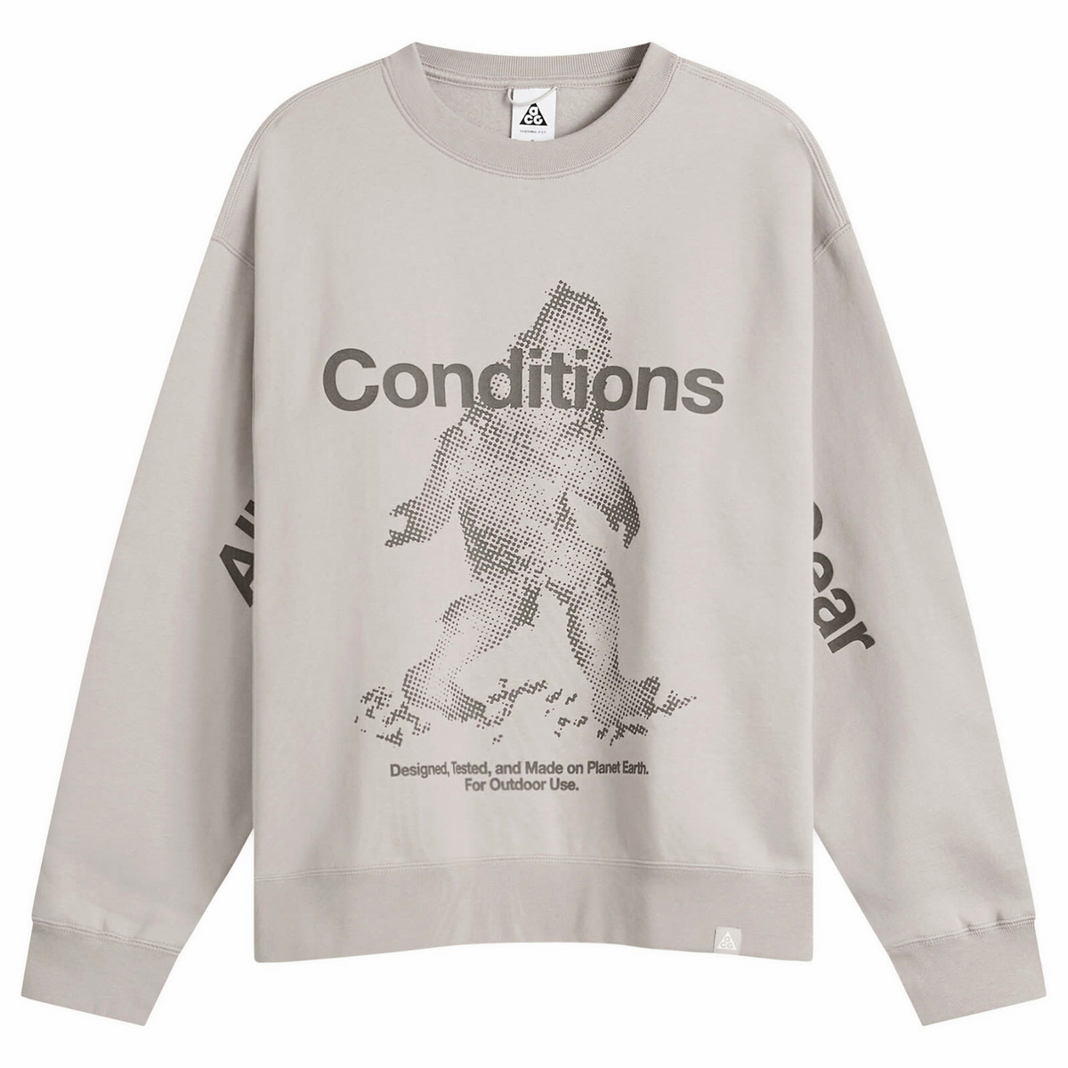 nike heritage crew sweatshirt grey