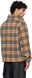 Burberry Beige Fairfax Check Sweater