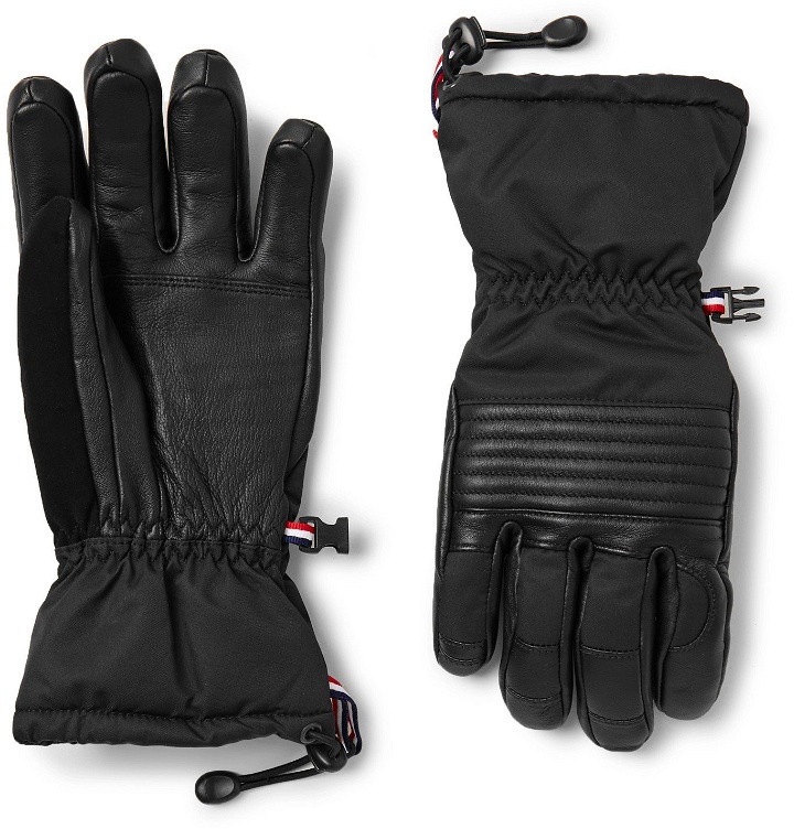 Photo: Fusalp - Albinen Nubuck-Trimmed Shell and Leather Padded Ski Gloves - Black