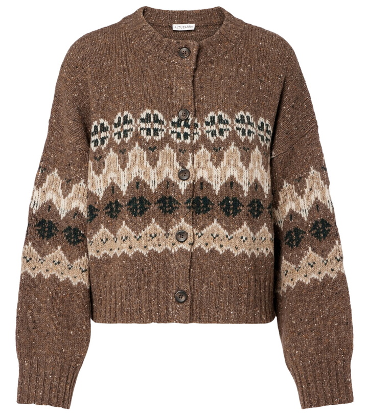 Photo: Altuzarra Cammie Fair Isle wool-blend cardigan